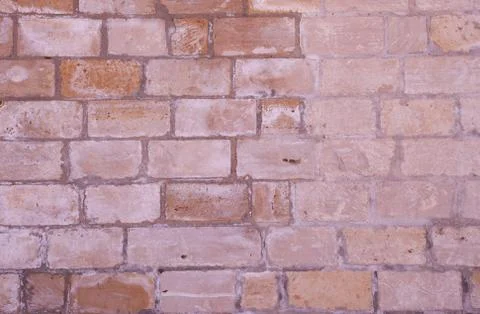 Pink brick wall Foto stock