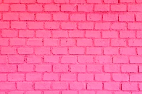 Pink brick wall Stock Photos