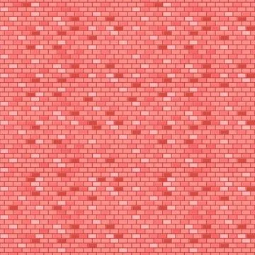 Pink brick wall seamless pattern? Vector illustration Stock Illustration