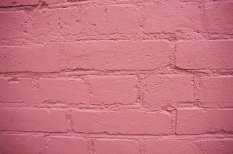 Pink brick wall. Texture Stock Photos