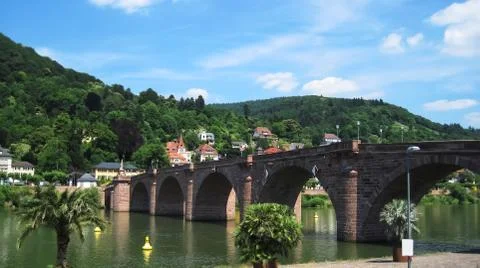 Pink bridge Foto stock