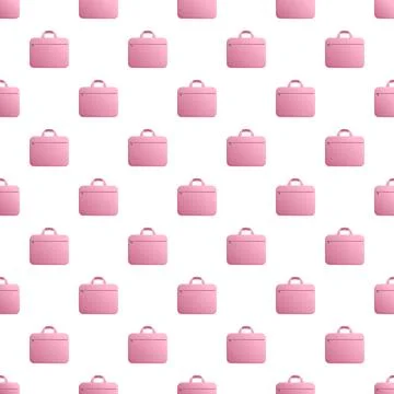 Pink briefcases seamless pattern for business concepts Ilustración de archivo