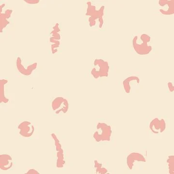 Pink brown retro vintage pattern, free shape pattern Stock Illustration