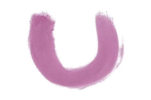 Pink brush isolated on white background Stock Illustration