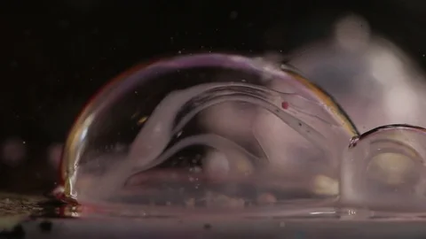 Pink Bubble Swirling Stock Footage 75561062
