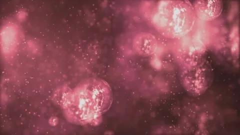 Pink Bubbles And Particles Sparkling Loop Stock-Footage 221224678