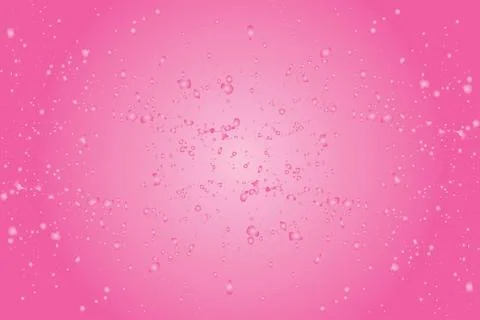 Pink Bubbles and Sparkles A Soft Gradient filled Composition Stock Illustration