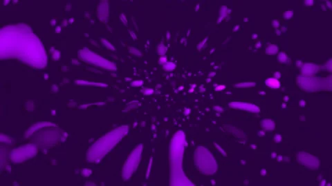 Pink bubbles on a dark purple background. Stock Footage 106871540