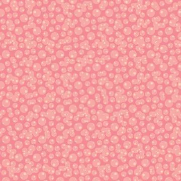 Pink bubbles seamless vector pattern Stock-Illustration