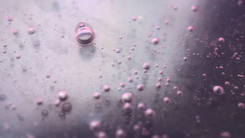 Pink Bubbles On A Transparent Background Stock Footage 194185004