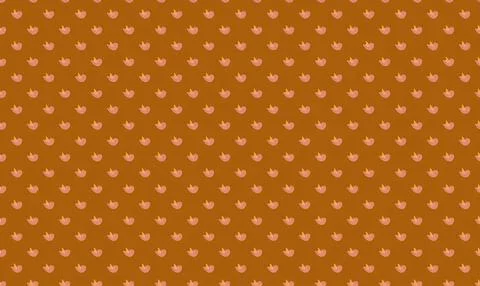 Pink bunny pattern on brown background for fabric or design Stock Illustration
