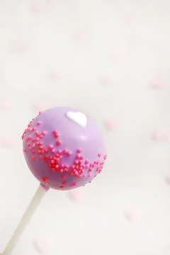 Pink cake pop Stock Photos