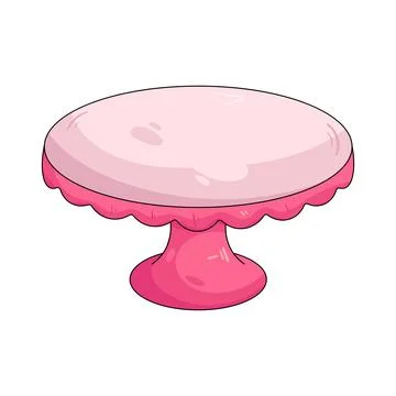 Pink cake stand Illustrazione stock