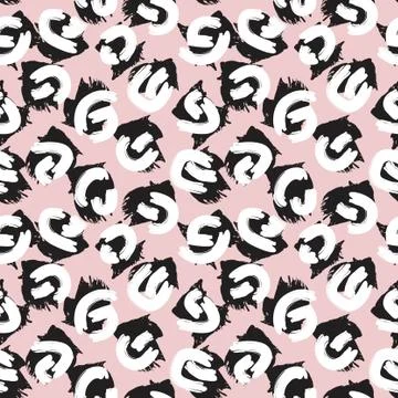 Pink Camouflage Abstract Seamless Pattern Background Stockillustratie