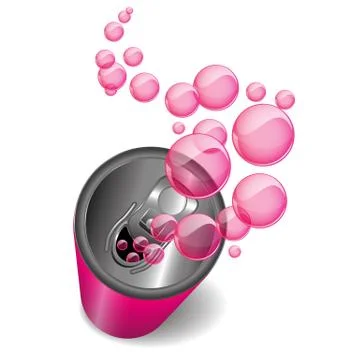 Pink can Stock Illustration