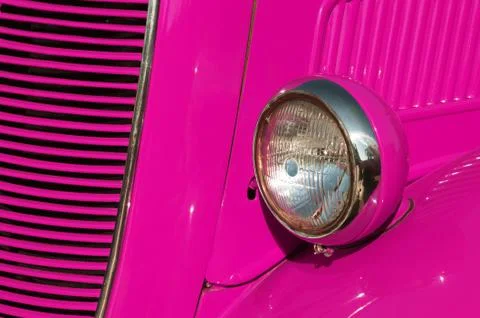 Pink car Stock Photos