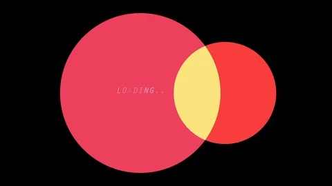 Pink Cartoon Loop loading circle motion Stock Footage 129481205