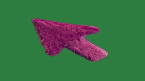 A pink cat on green screen and with object in the middle teddy bear animated Видео 335131907