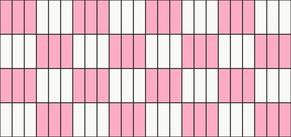 Pink ceramic tile pool pattern background. Seamless vertical rectangle mosa.. Stockillustratie