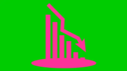 Pink chart green Stock Footage 195202459