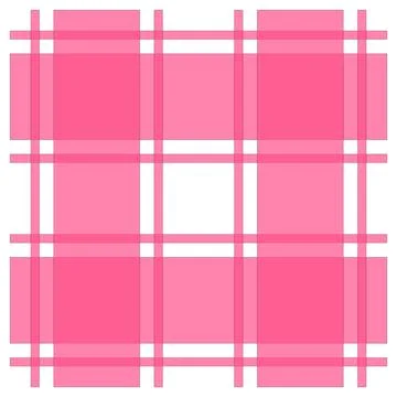 Pink Checkered Plaid Seamless Pattern Background Stock Illustration