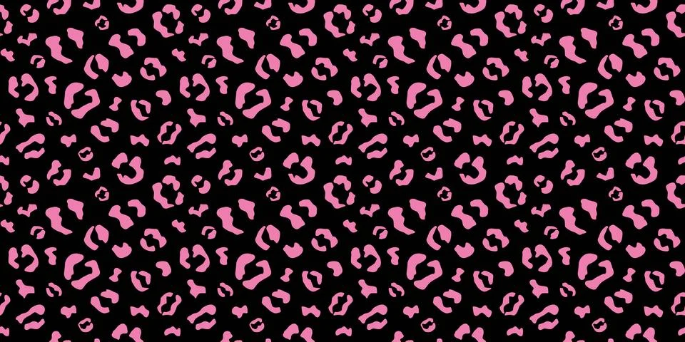 Pink Cheetah Seamless Pattern Leopard Background Stockillustratie