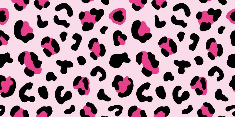 Pink Cheetah Seamless Pattern Leopard Background Stockillustratie