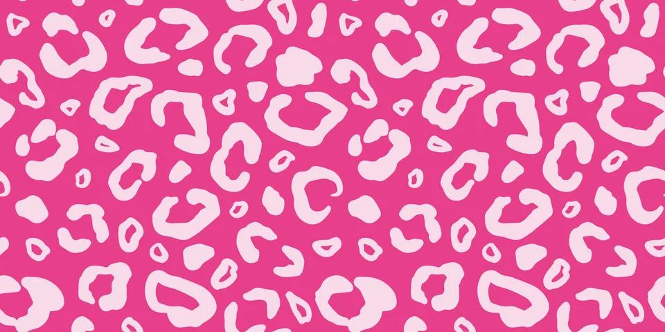 Pink Cheetah Seamless Pattern Leopard Background Stockillustratie