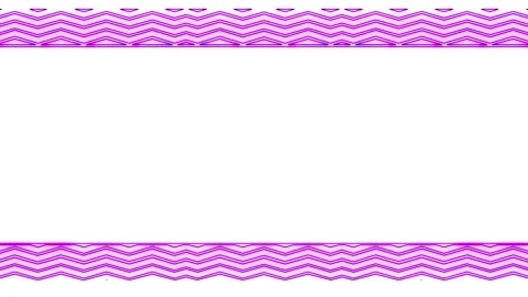 Pink Chevron Border on White Background Stock Footage 284390957