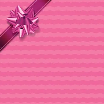 Pink Chevron Pattern Present Background Stock Illustration