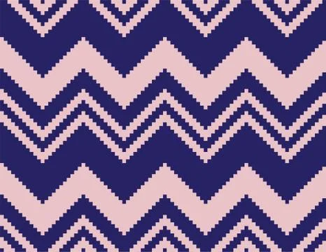 Pink Chevron Seamless Pattern Background Illustrazione stock