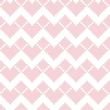Pink Chevron Seamless Pattern Background Illustrazione stock