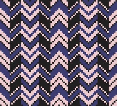 Pink Chevron Seamless Pattern Background Stock Illustration