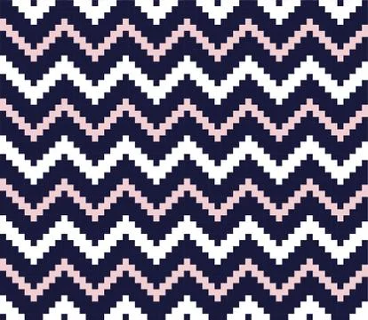Pink Chevron Seamless Pattern Background Illustrazione stock