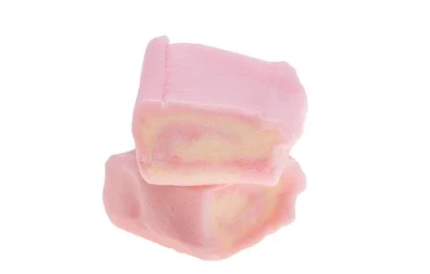 Pink chewy candy isolated Stock Photos