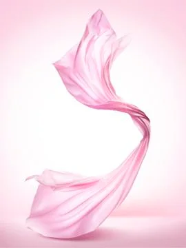 Pink chiffon elements Stock Illustration