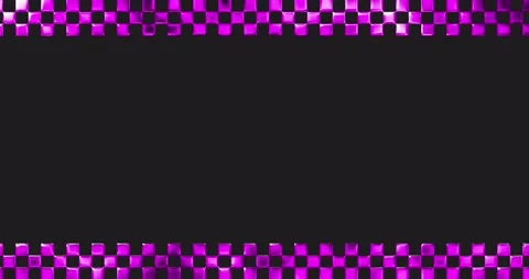 Pink chrome checkerboard border Square pattern. y2k aesthetic. Stock Footage 297185763