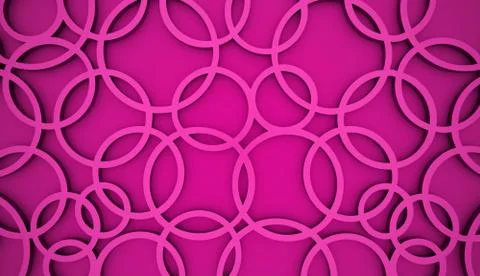 Pink circle background concept rendered Stock Illustration
