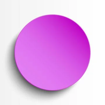 Pink circle empty banner on white background. Illustrazione stock