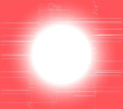 Pink circle light technology background Stock Illustration