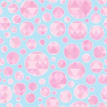 Pink circle seamless pattern イラスト素材