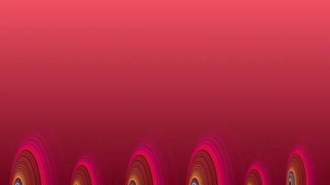 Pink circles on abstract pink background in 4k video. Stock Footage 146945504