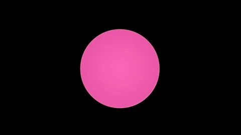 Pink circles animation transition with alpha channel Stock Footage