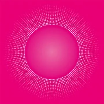 Pink circular background love theme Stock Illustration