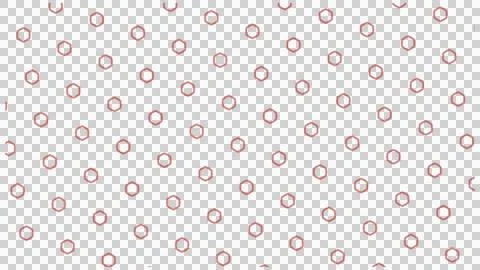 Pink Circular Dot Seamless Pattern on White Background Illustrazione stock