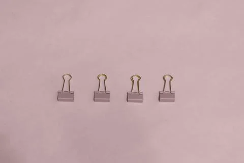 Pink clips ideal for use as a background or texture Stock Photos