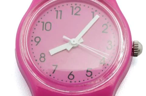 Pink clock 写真素材