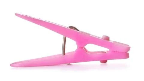 Pink clothespin Stock Photos