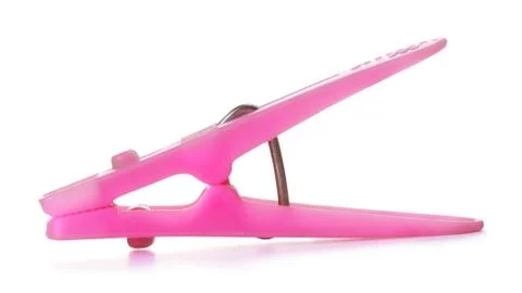 Pink clothespin Stock Photos