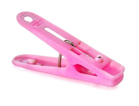 Pink clothespin Stock Photos